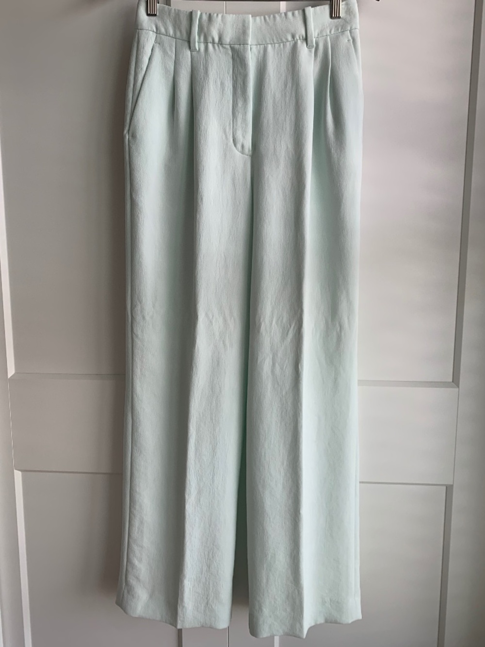 Wilfred The Effortless Pant Wide Leg Light Mint Women's Size 6 NWOT 30" Inseam
